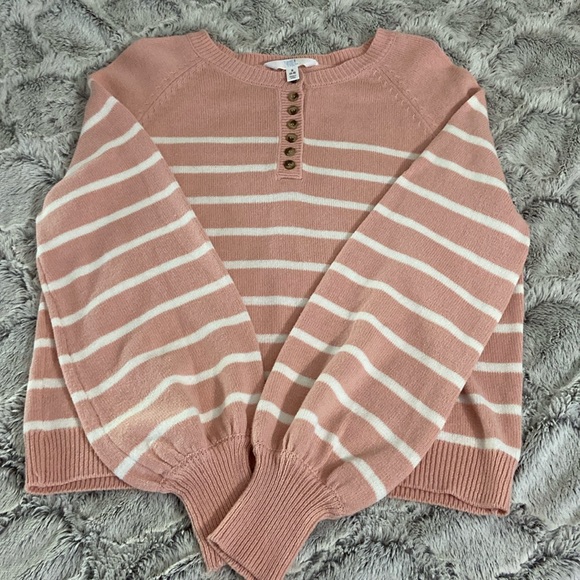 Time and True- lightweight striped sweater - Picture 1 of 4